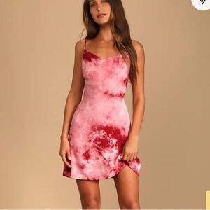 Lulu's Tie-Dye Mini Dress
